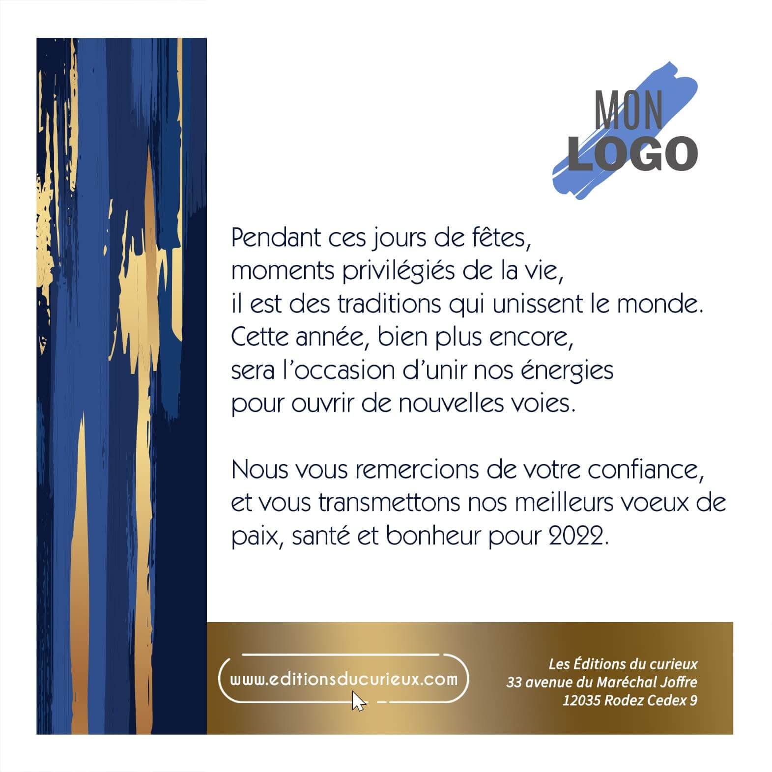 Texte de Voeux original & professionnel - Exemple de message entreprise